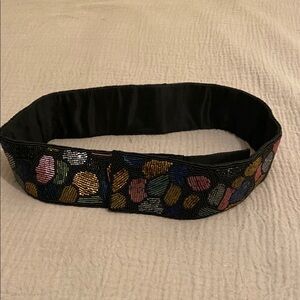 La Regale Colorful Beaded Headband. Size Xs/ S